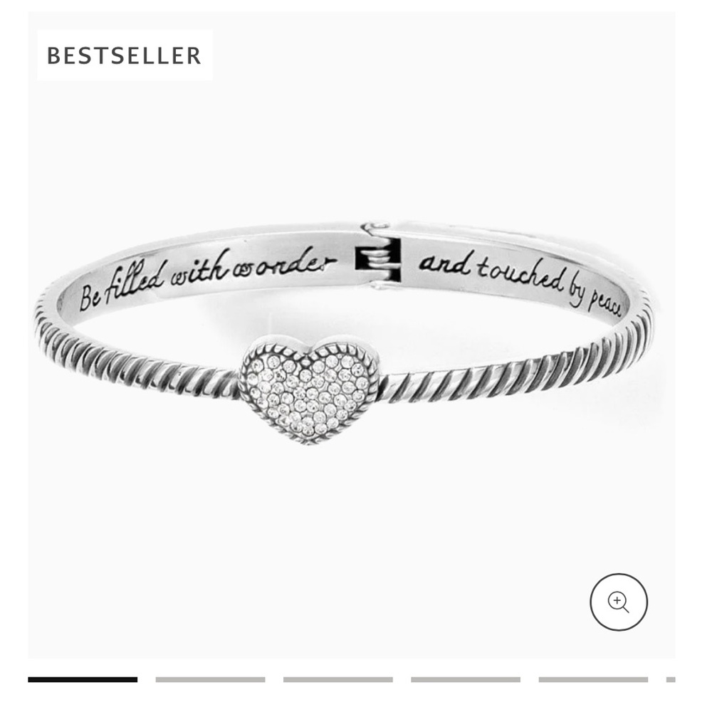 Brighton Celestia Heart Hinged Bangle